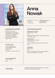 Przykład poprawionego CV