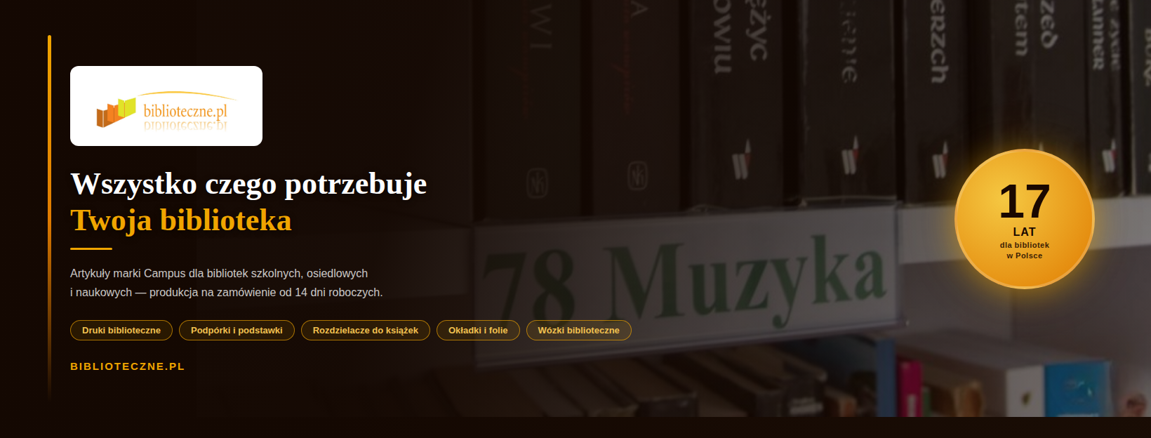 Biblioteczne.pl – cover profilu
