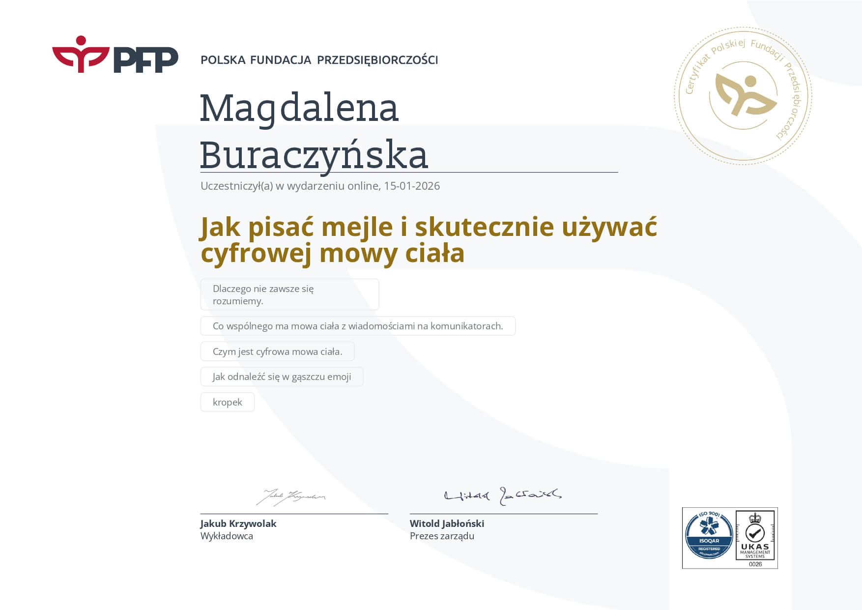 Cyfrowa mowa ciała