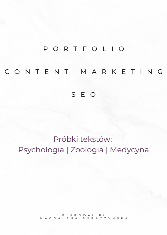 Content marketing i SEO – portfolio