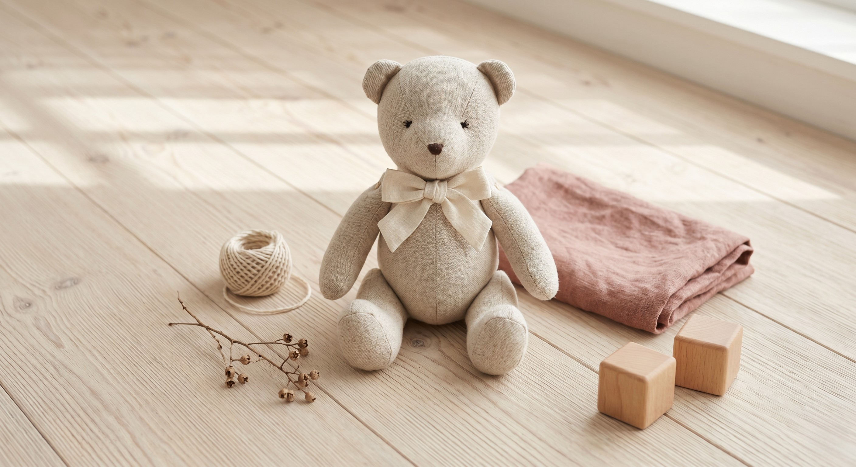 Zdjęcie produktowe AI – pluszowy miś 1
